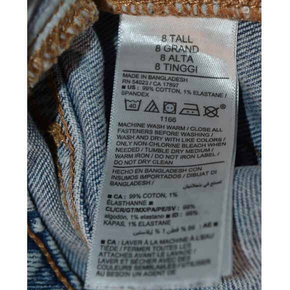 Old Navy High Rise O.G. Loose Women's 8 Tall Secret Light Wash Denim Jeans - Picture 6 of 8